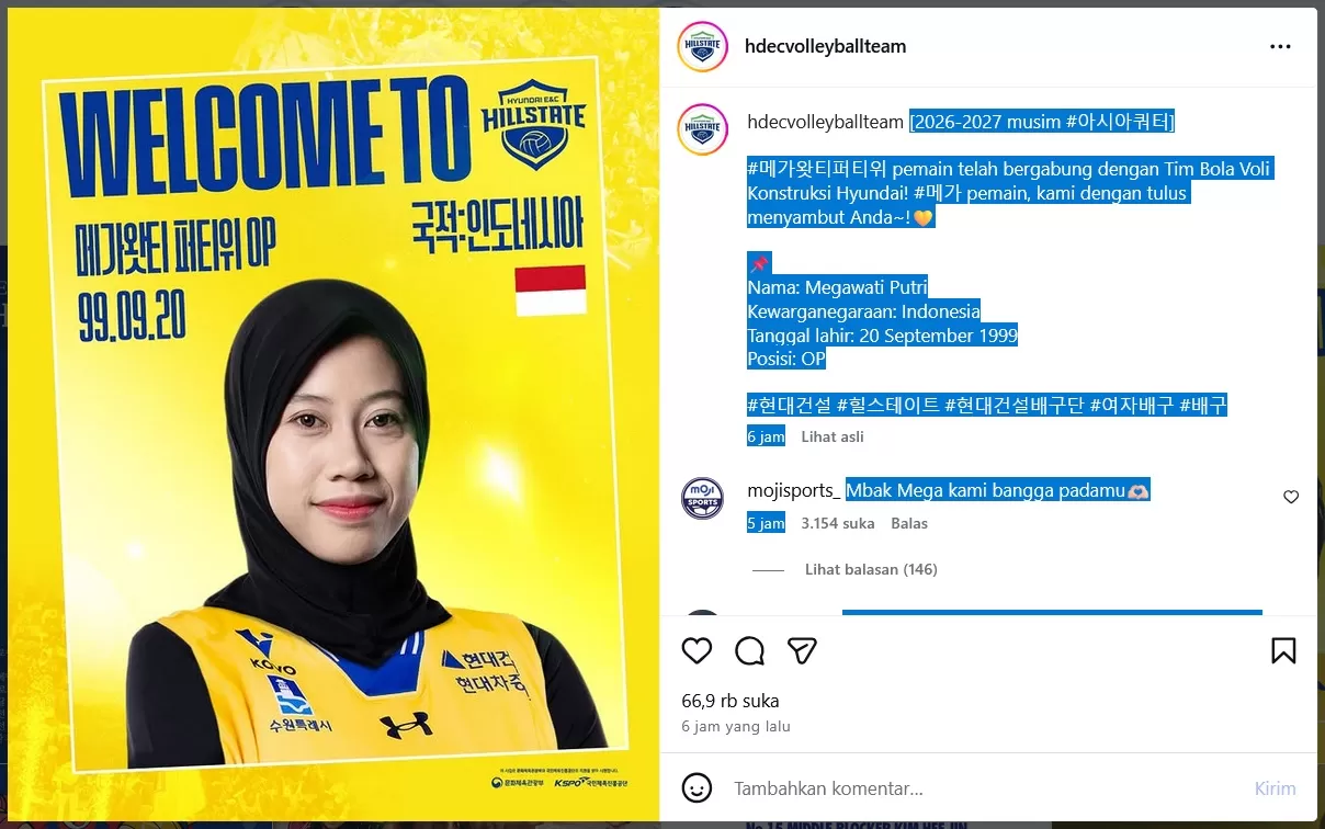 Sensasi Megawati di V-League Berlanjut: Ungkapan Haru Sahabat Bikin Merinding, “Rasanya Seperti Mimpi!”