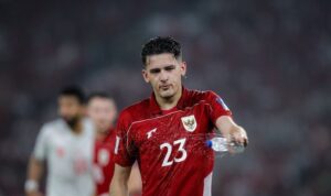 Justin Hubner dalam laga Timnas Indonesia vs Bahrain, Selasa
